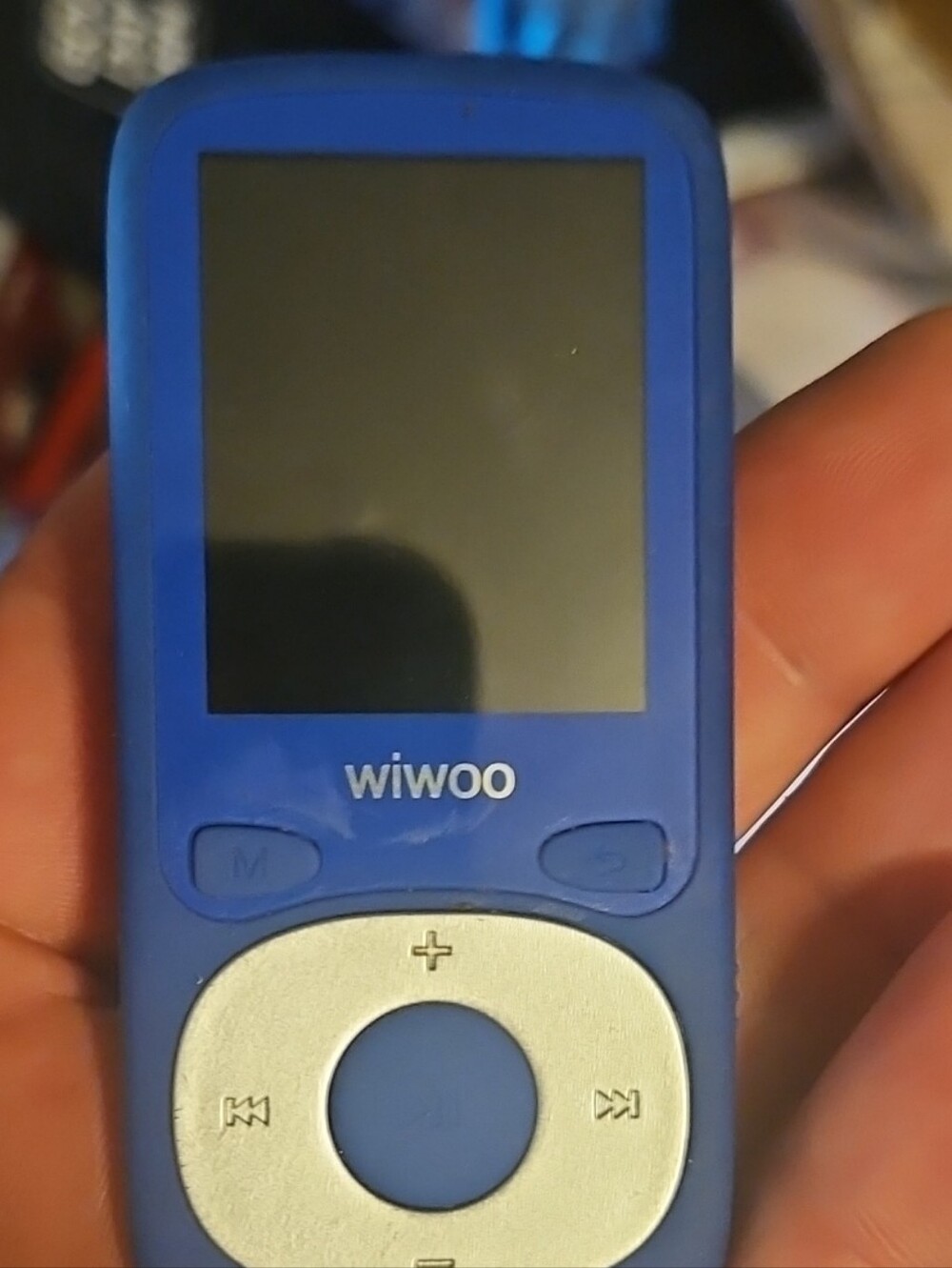 Portable Wiwoo MP3 Player - Blue With Silver Buttons Like New SD Compatable!!